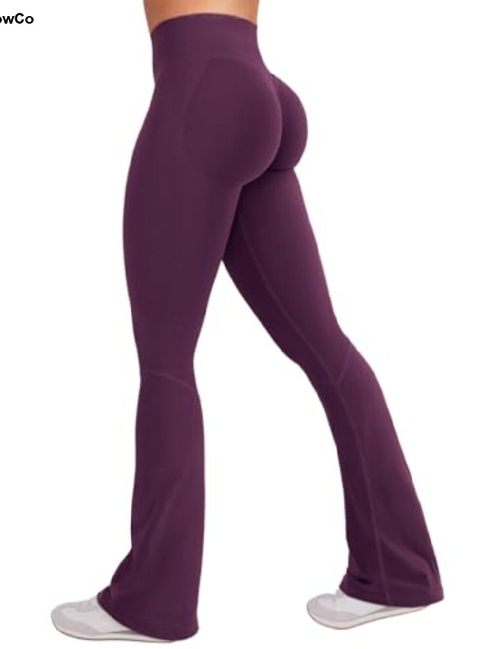 Seamless Mini Flare Leggings Hidden Scrunch Bootcut 30 Inseam Nylon Spandex